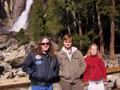 Jon, Jonny & Melissa by Yosemite Falls 