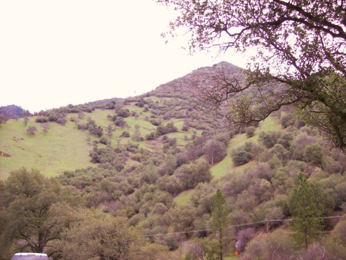 Mountainside on Merced River 
