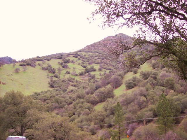 Mountainside on Merced River 