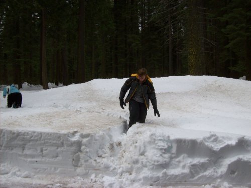Jonny at Goat Meadow snow play area 