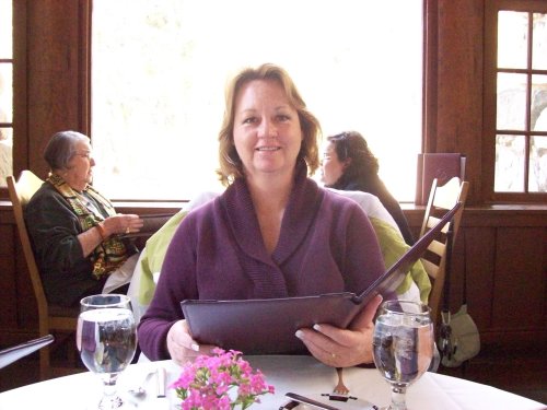 Lori at Queen Elizabeth's table 