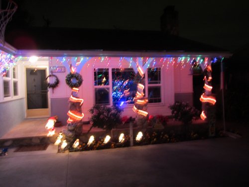 Our house and Christmas lights 