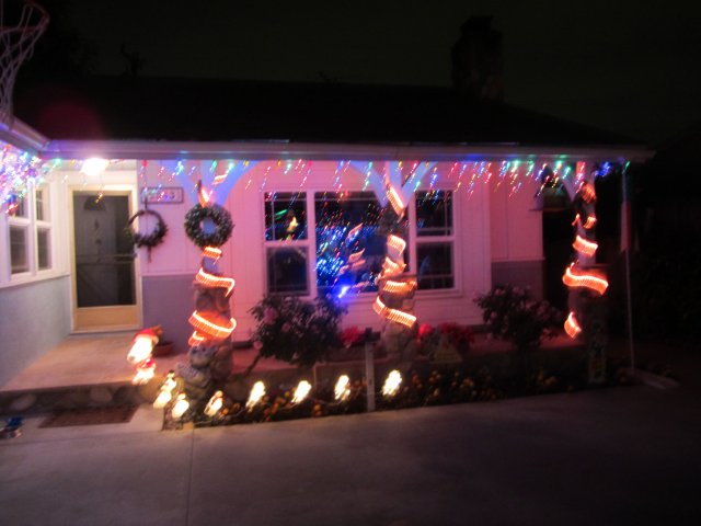 Our house and Christmas lights 