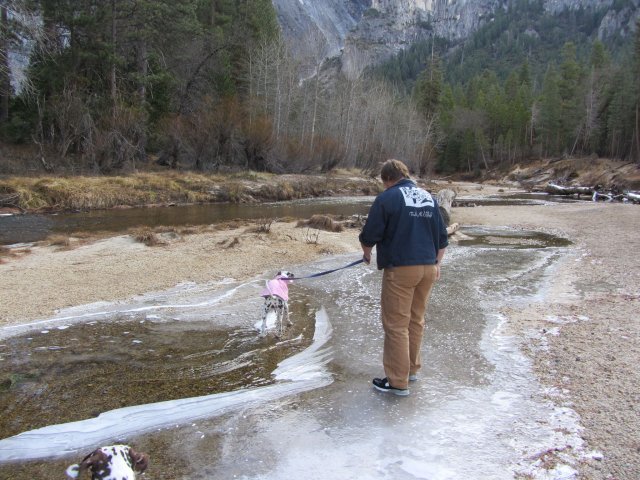 Jonny and Dixie on ice 