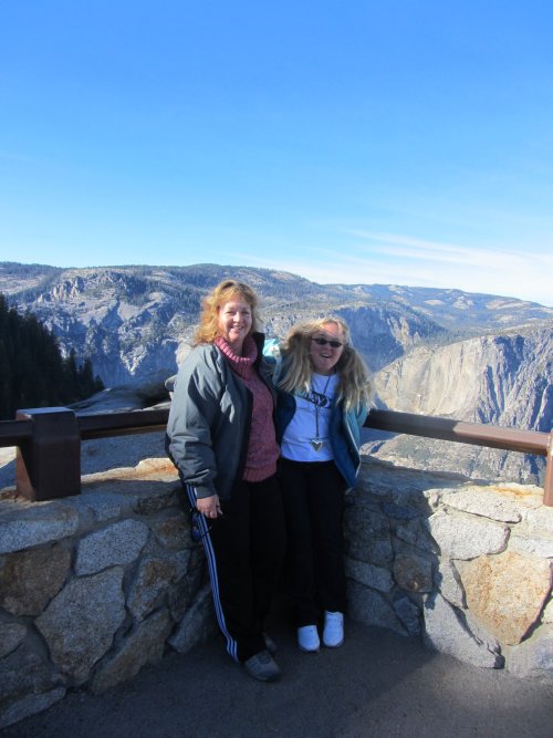 Mom and Missy at Glacier Point 