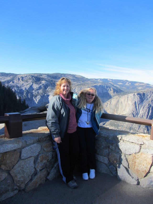 Mom and Missy at Glacier Point 