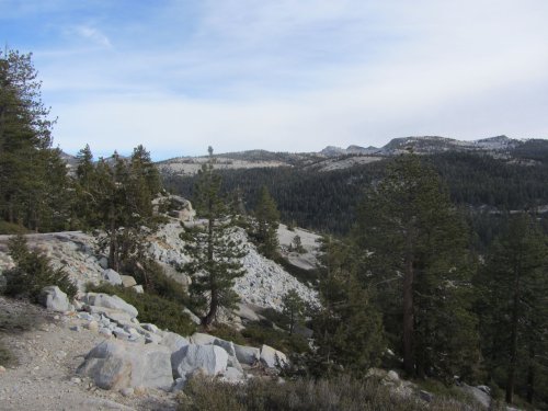 View of high country from Tioga Pass road 