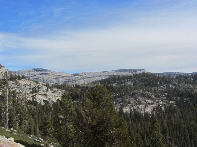 View of high country from Tioga Pass road 