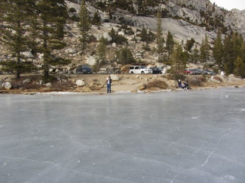 Jonny on edge of tenaya Lake 