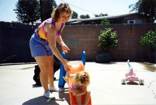 Children in front yard 